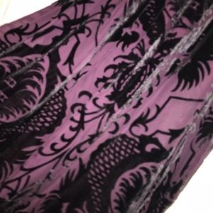 Purple Burnout velvet dress